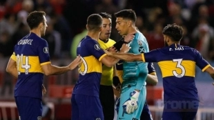 El inesperado problema de Andrada en la portería de Boca Juniors