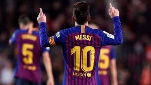 Messi, única alternativa en ataque.