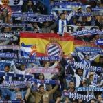 La afición del RCD Espanyol. Foto: Okdiario