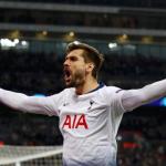 Llorente celebra un gol con los 'Spurs' (Tottenham)
