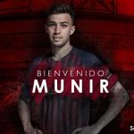 Montaje para anunciar el fichaje de Munir / Sevilla