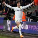 Rodrigo Moreno celebra un gol con el Leeds United. Foto: MARCA