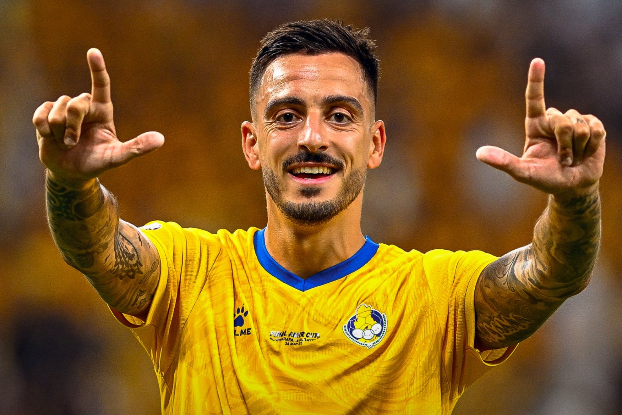 Joselu, libre tras su etapa en Al-Gharafa / X
