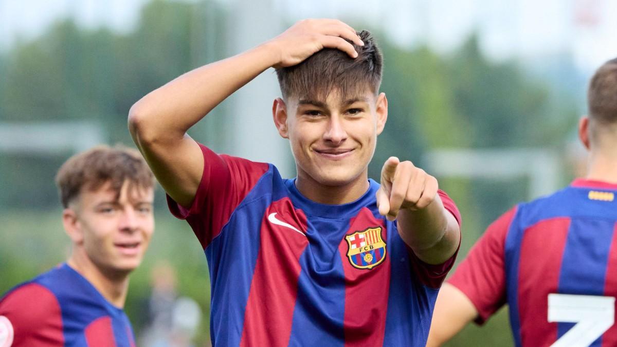 Brian Fariñas no ha jugado todavía con el primer equipo / SPORT