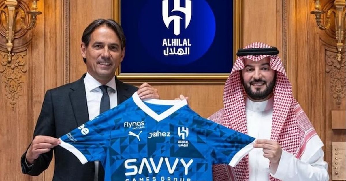 Simone Inzaghi, Al-Hilal's coach / Getty Images