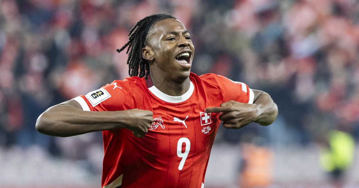 Johan Manzambi, que ya maravilló en la Europa League con el Friburgo, ha brillado con Suiza en el Mundial / KEYSTONE