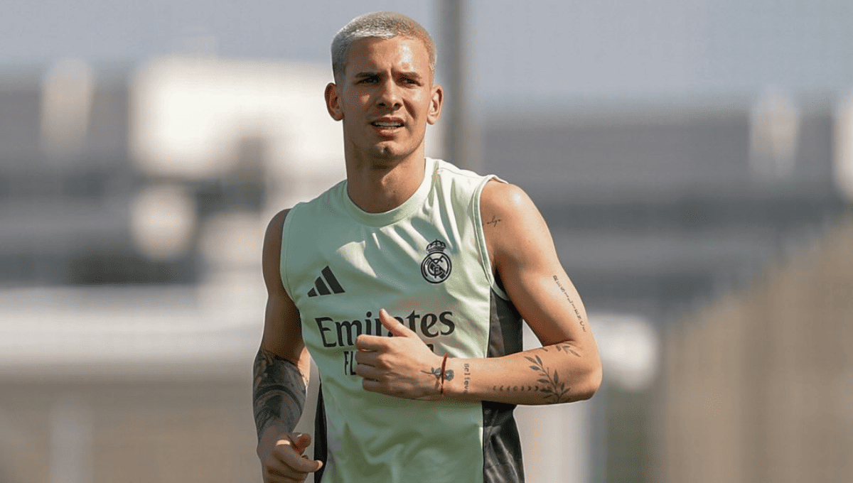 Franco Mastantuono, en un entrenamiento con el Real Madrid / Instagram