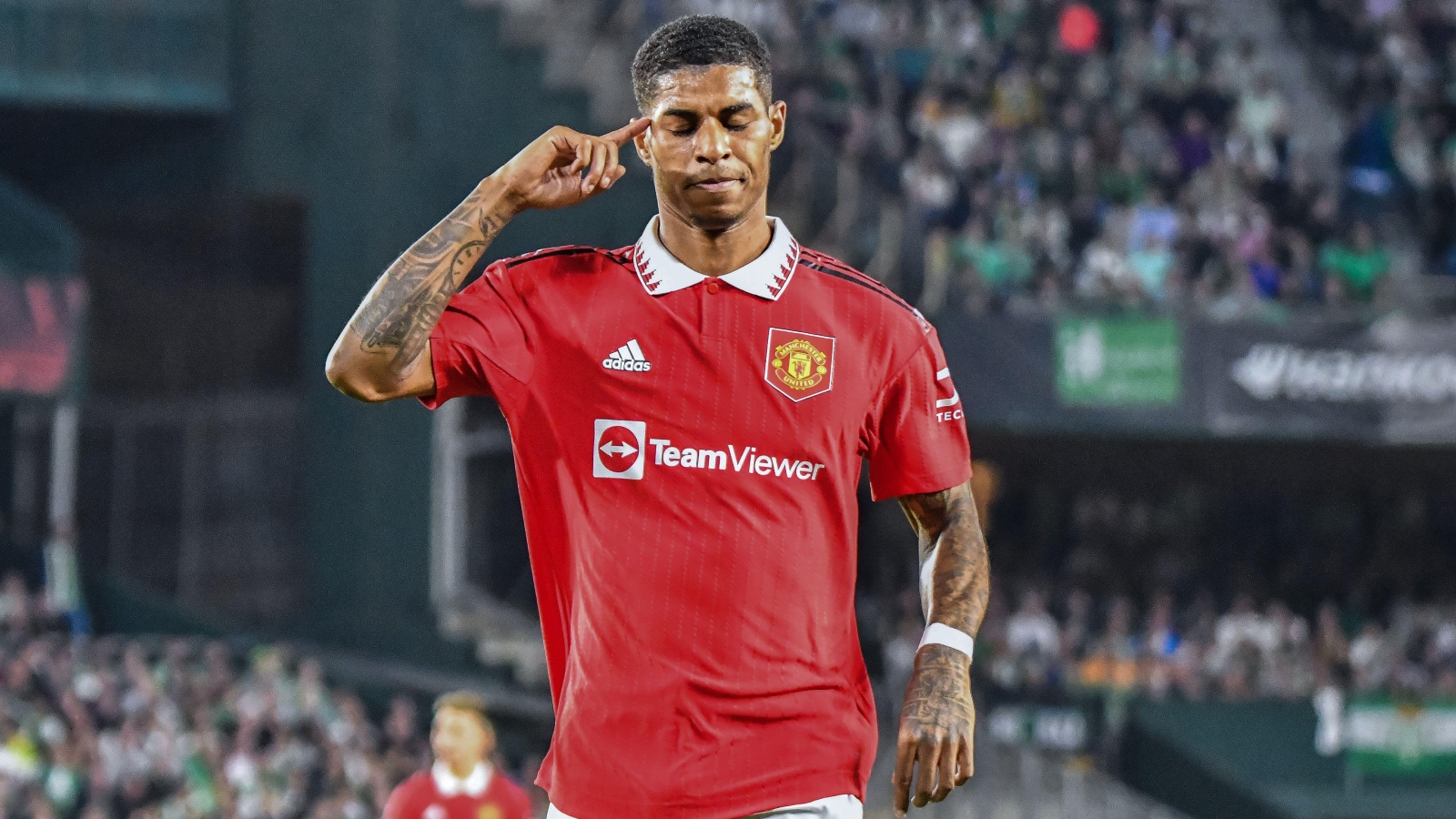 Marcus Rashford, con la camiseta del Manchester United / Getty Images