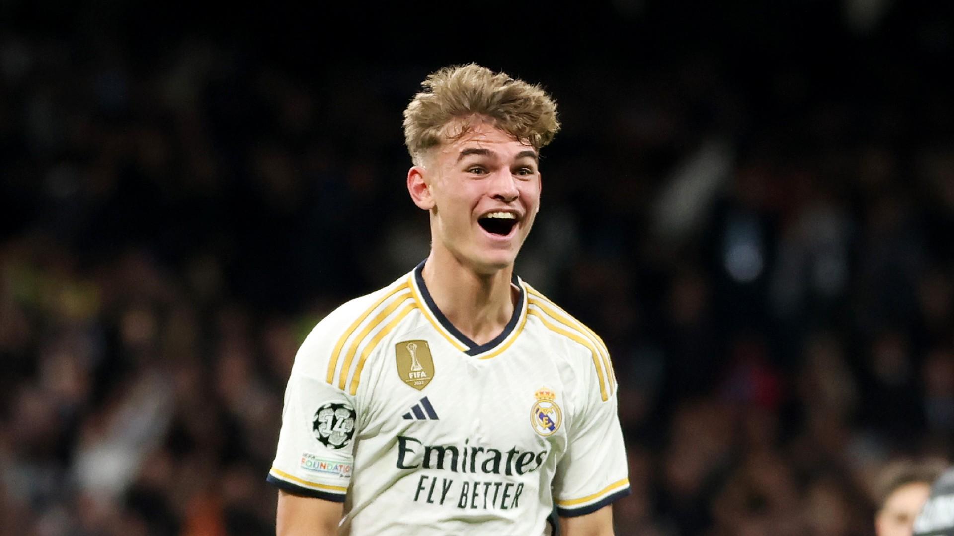 Nico Paz, en su etapa como jugador del Real Madrid / Getty Images