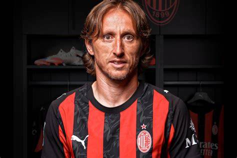 Luka Modric, en su presentación con el Milan