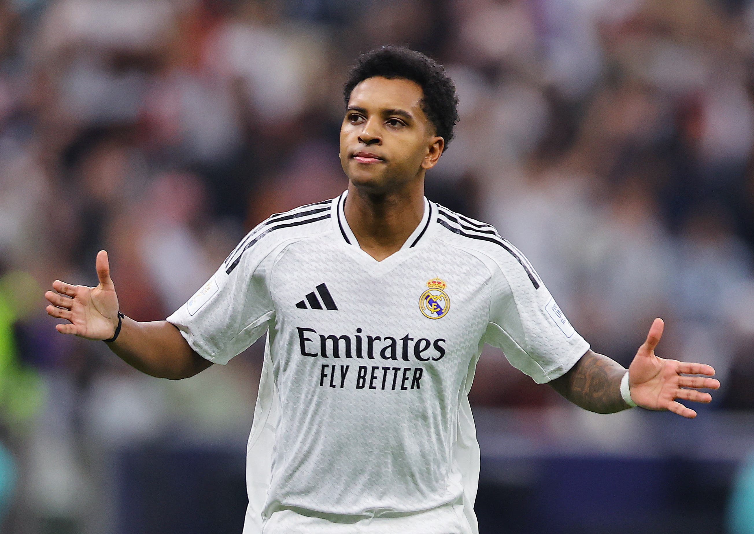 Rodrygo celebrando un gol