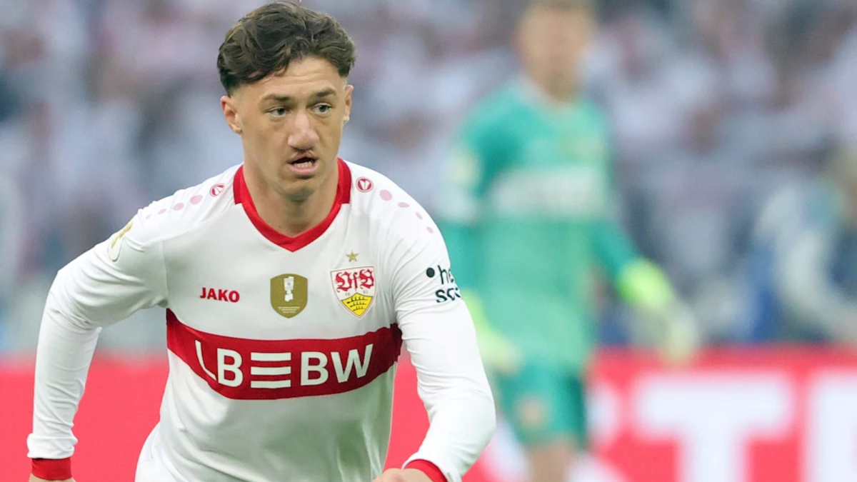 Angelo Stiller, midfielder of Stuttgart