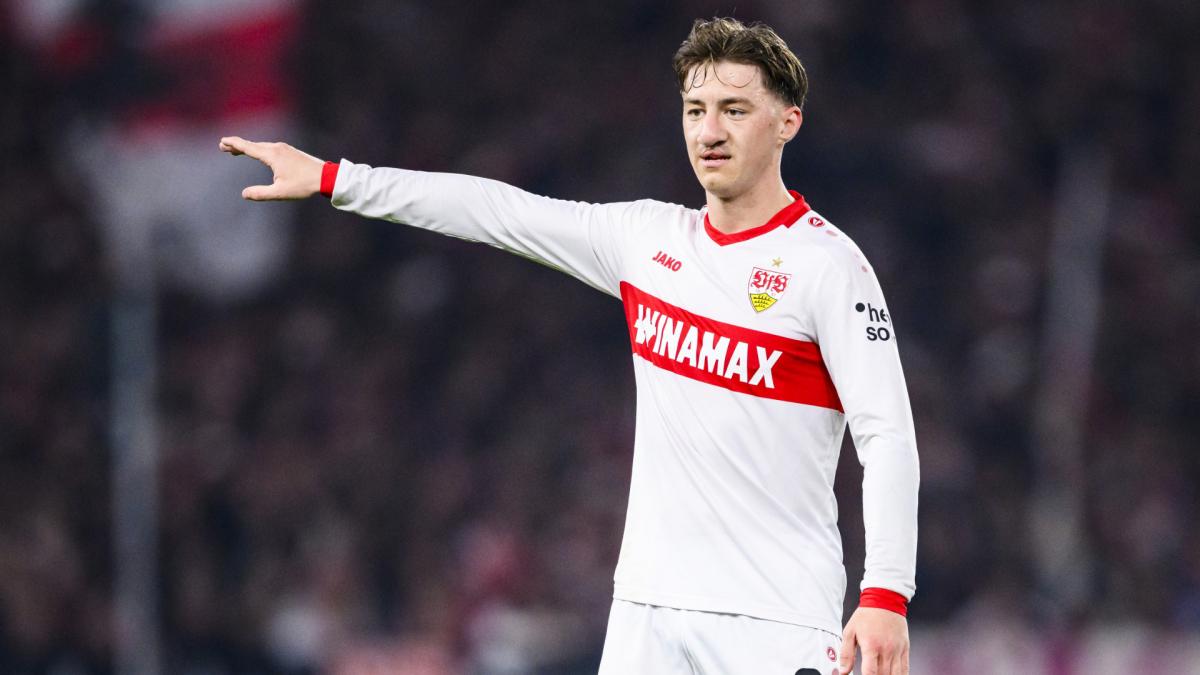 Angelo Stiller, centrocampista del Stuttgart