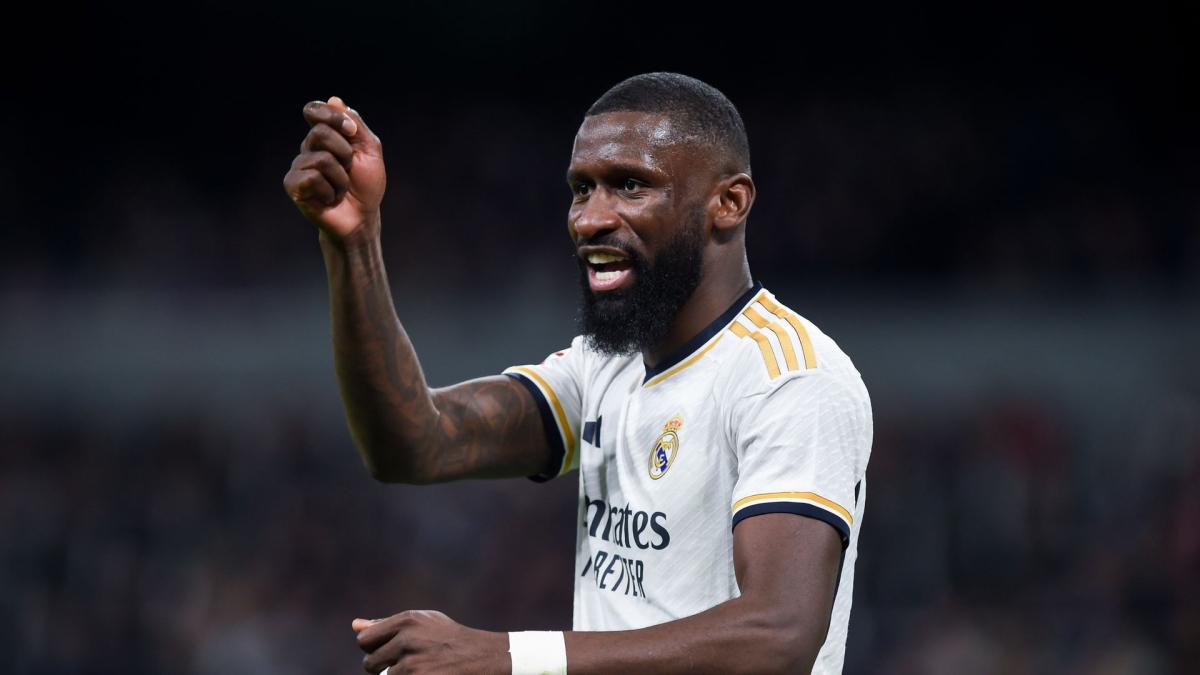 Antonio Rüdiger durante un partido del Real Madrid