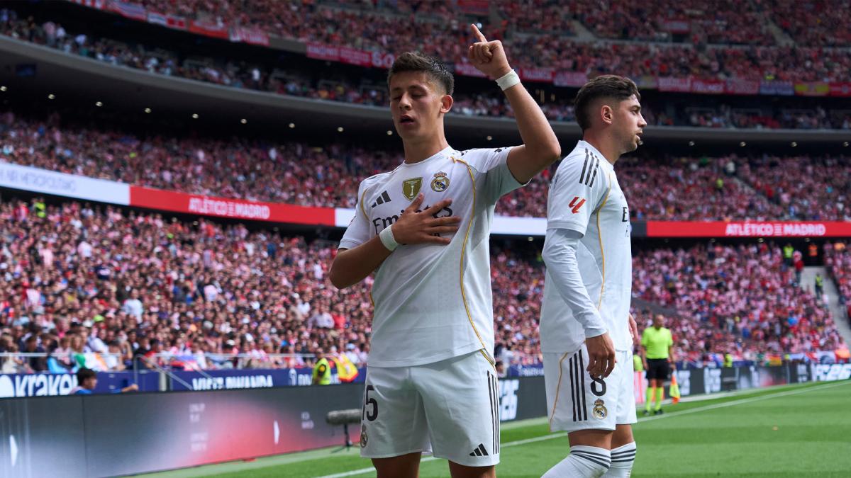 Arda Güler celebrates a goal scored with Real Madrid