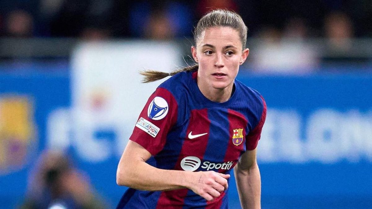 Ona Batlle durante un partido con el FC Barcelona