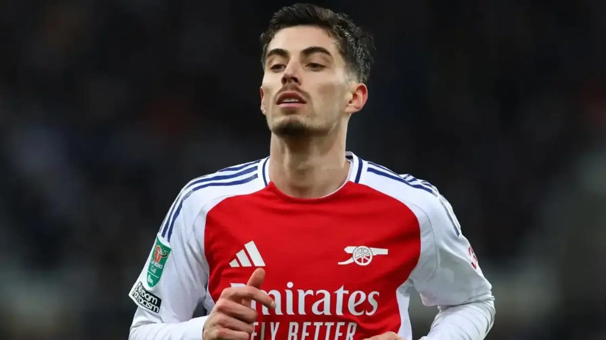 Kai Havertz durante un partido con el Arsenal
