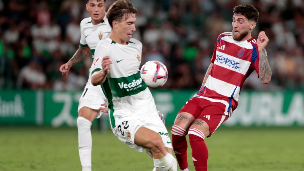 David Affengruber during an Elche - Granada