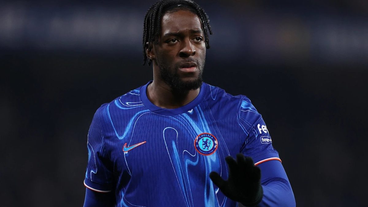 Axel Disasi during a match with Chelsea