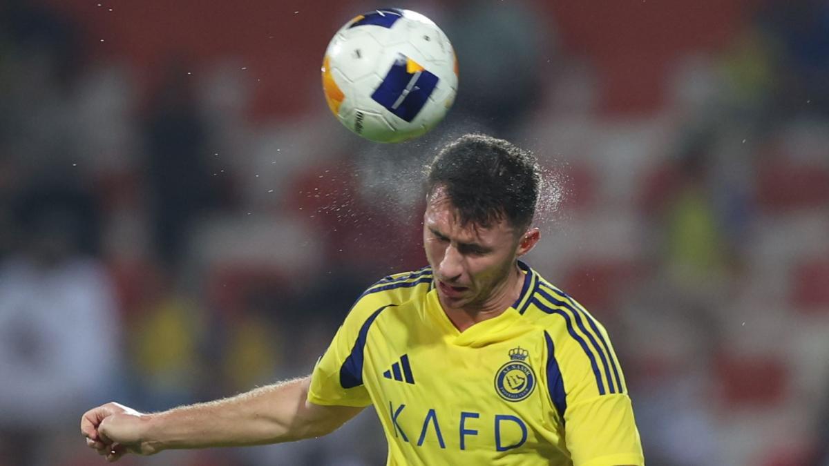 Aymeric Laporte during a match with Al Nassr in Saudi Arabia