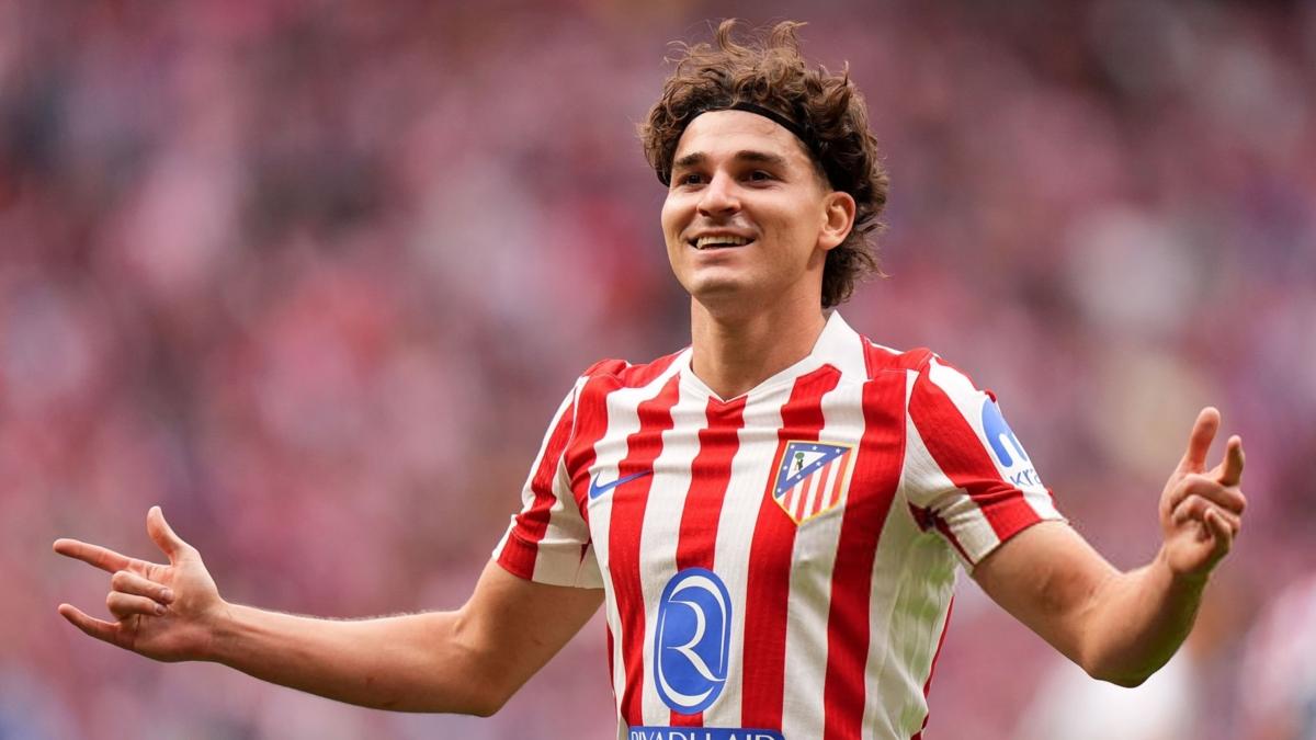 Julián Álvarez with Atlético de Madrid / Getty Images