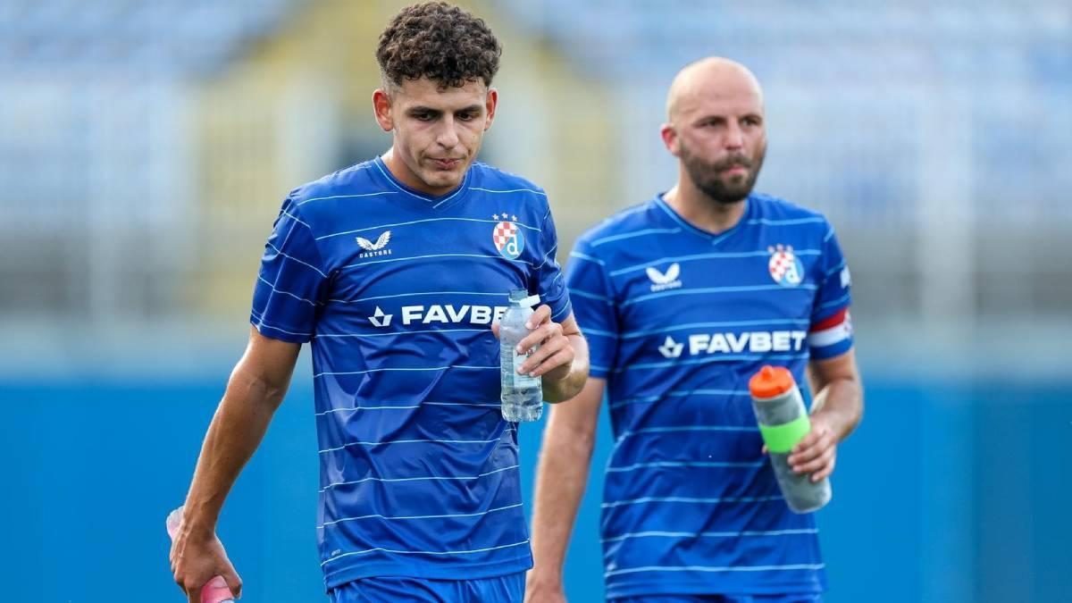 Sergi Domínguez con los colores del Dinamo de Zagreb
