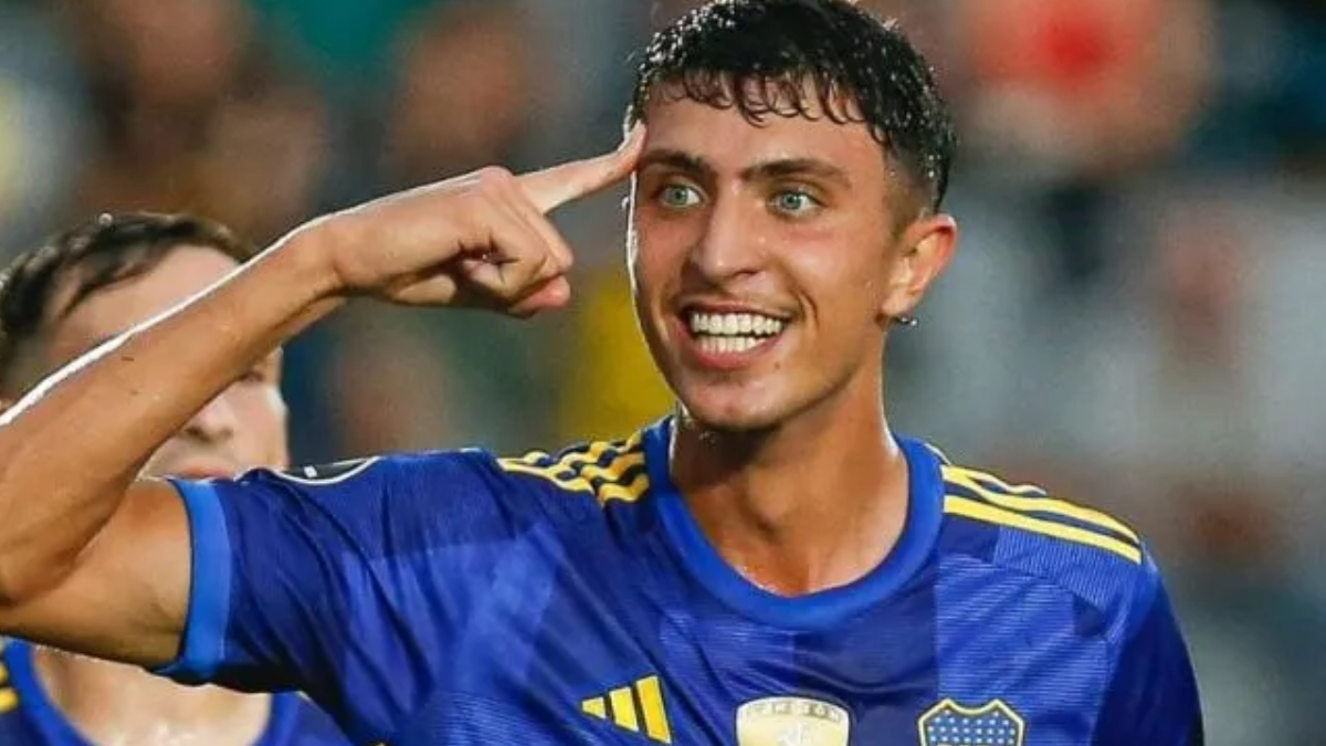 Mateo Mendía, central defender of Boca Juniors