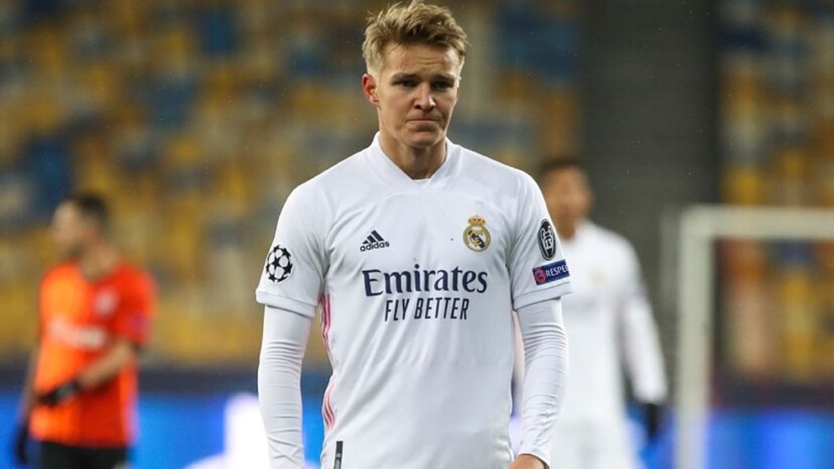 Martin Odegaard durante su etapa en el Real Madrid