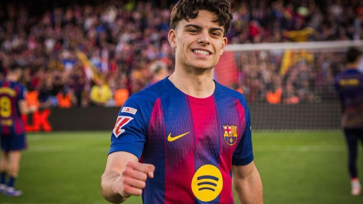 Xavi Espart celebra una victoria del Barcelona