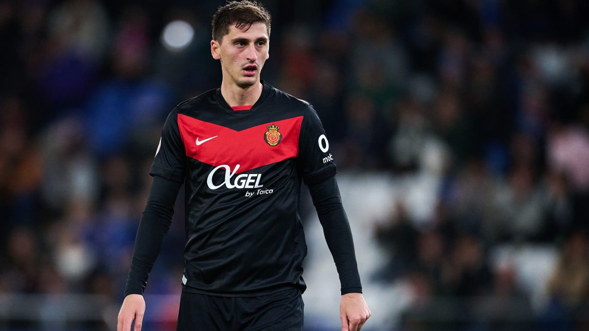 Marash Kumbulla durante un partido con el Mallorca