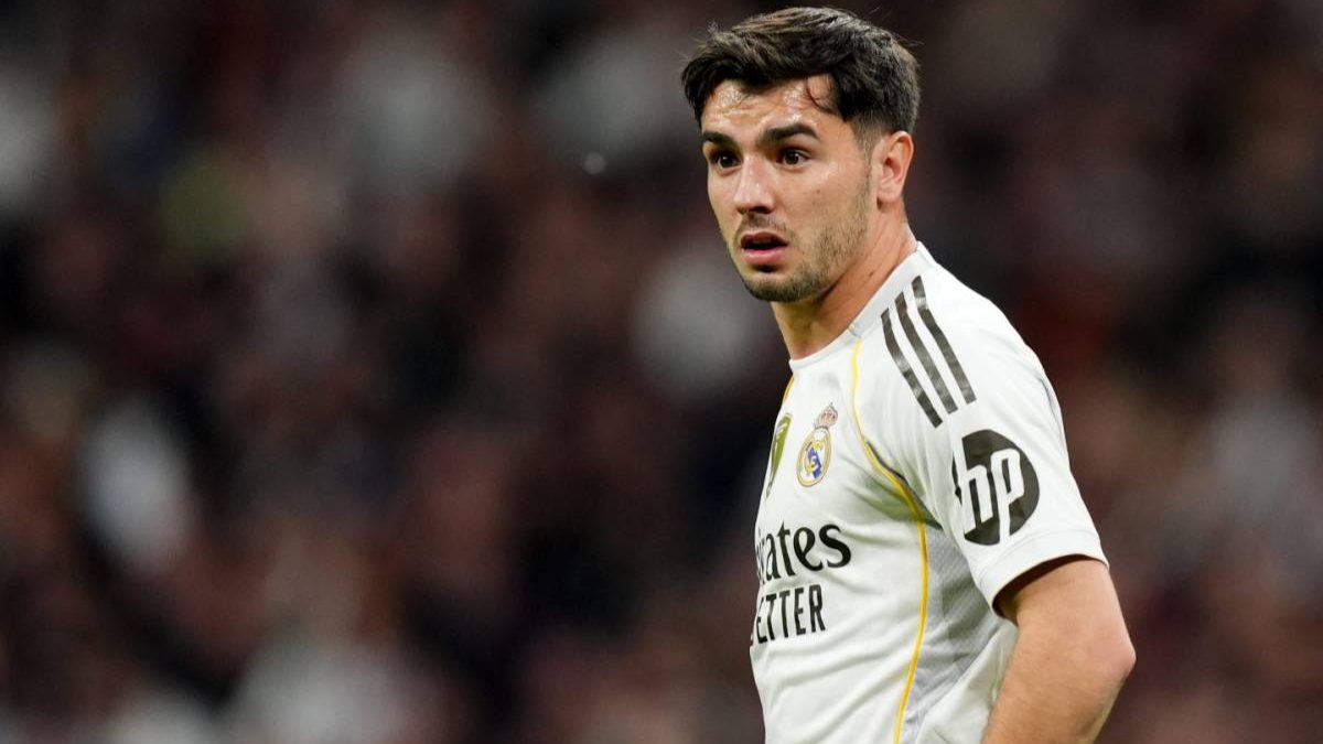 Brahim Díaz durante un partido del Real Madrid