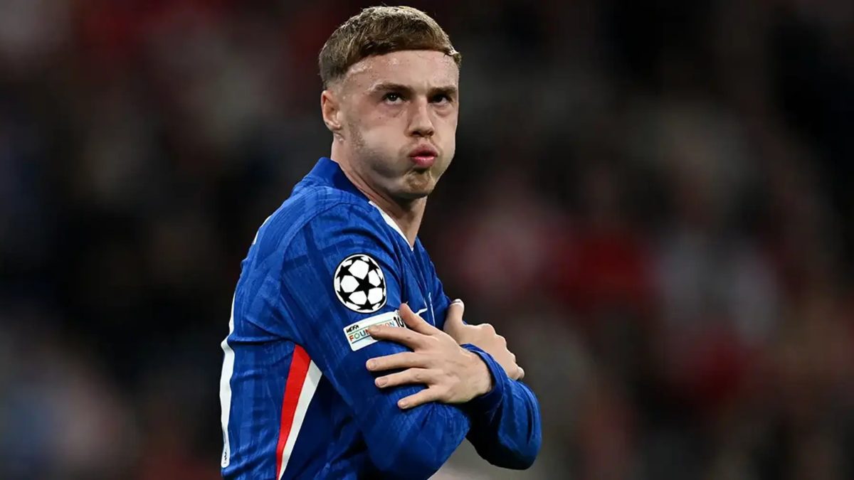 Cole Palmer celebra un gol anotado con el Chelsea