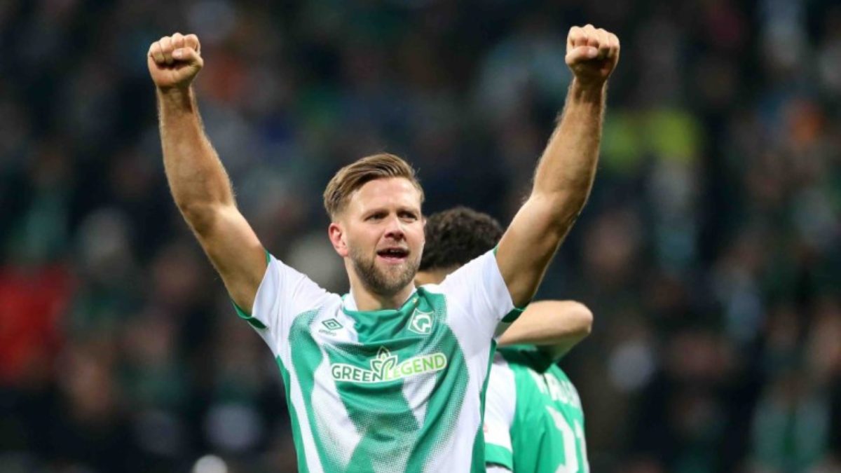 Niclas Füllkrug celebra un gol anotado durante su etapa en el Werder Bremen