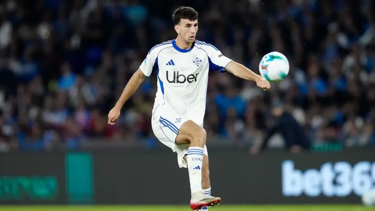 Jacobo Ramón durante un partido con el Como