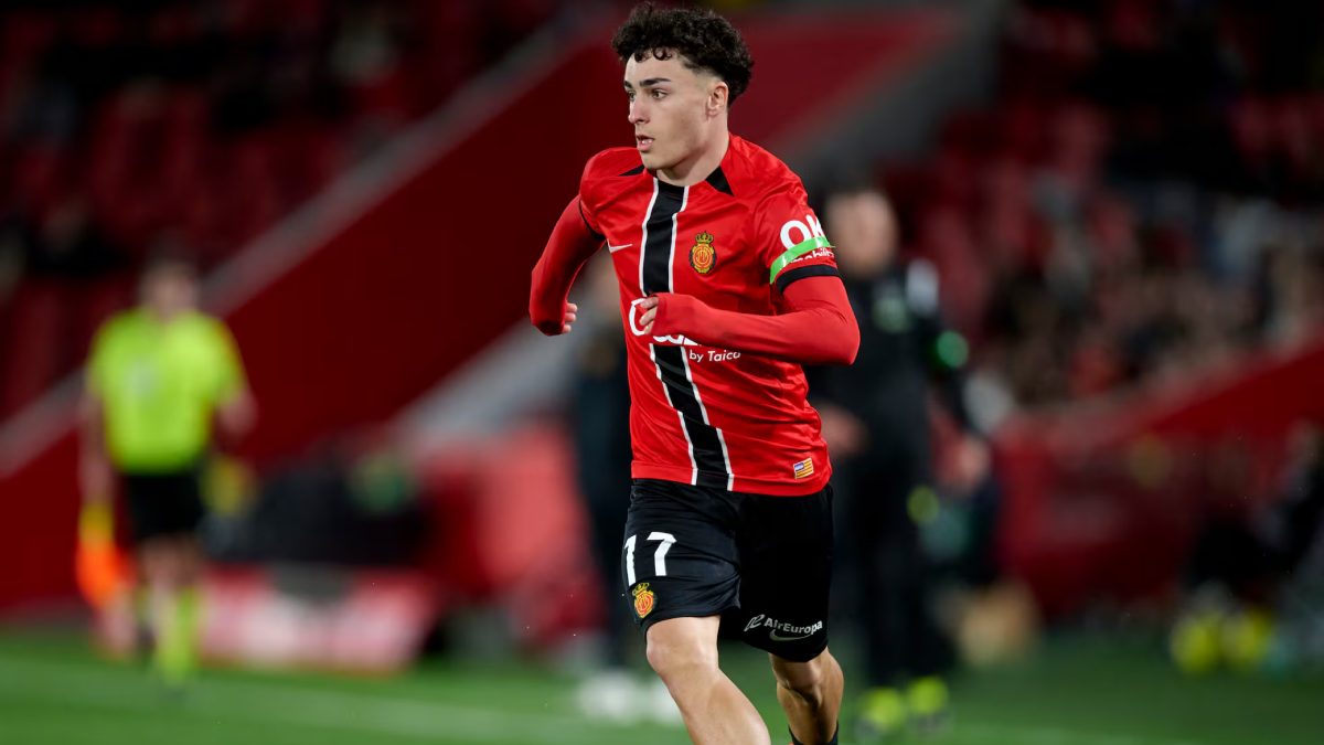 Jan Virgili durante un partido con el Mallorca