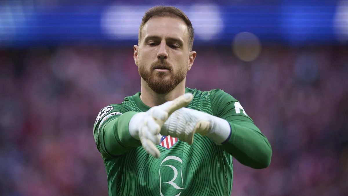 Jan Oblak durante un partido con el Atlético de Madrid
