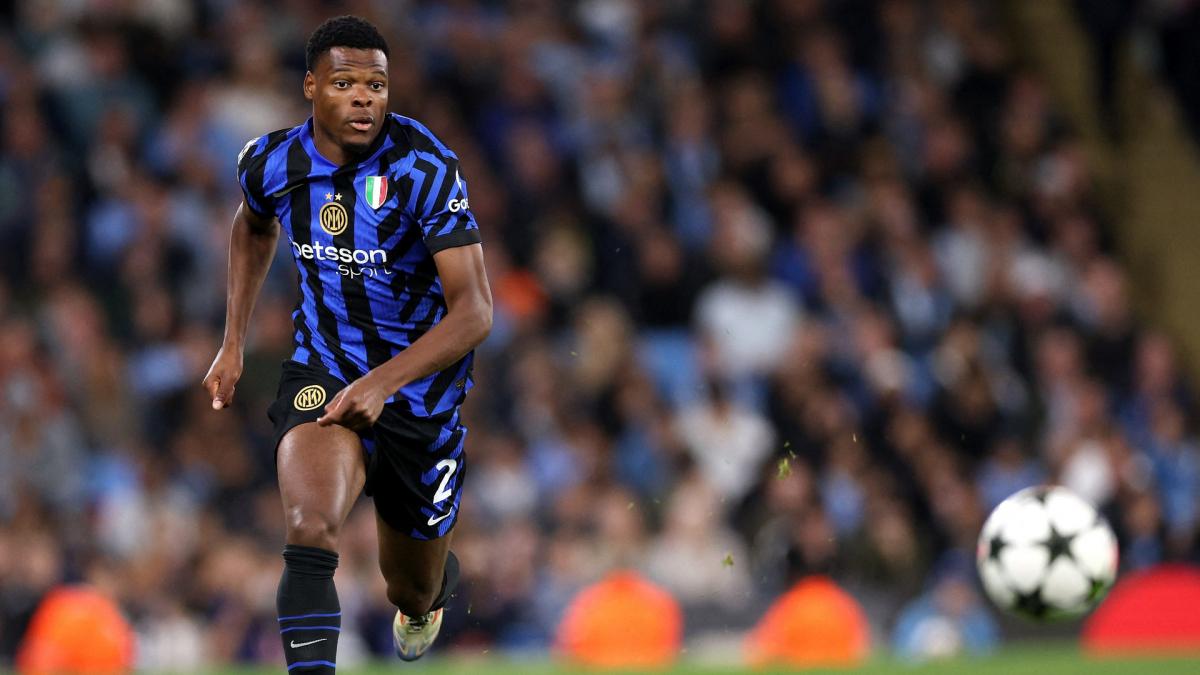 Denzel Dumfries, right-back of Inter Milan