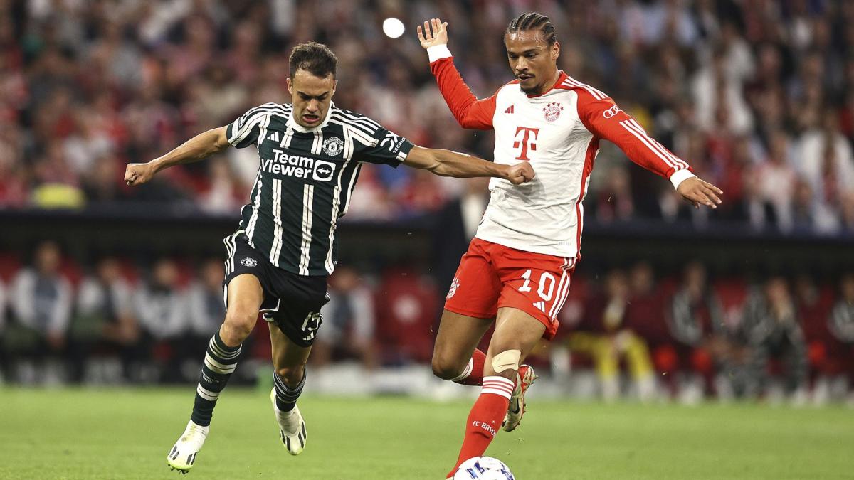 Sergio Reguilón durante un Bayern de Múnich - Manchester United