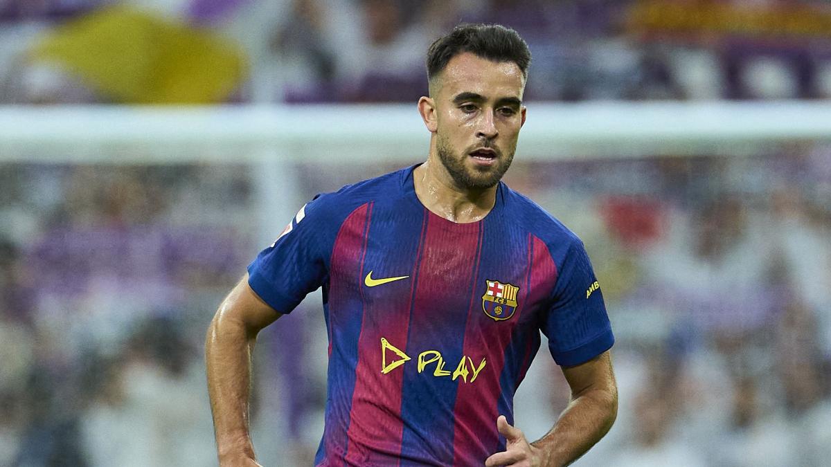 Eric García during a match with Barcelona