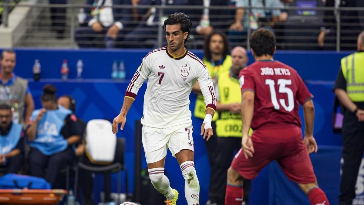 Ferran Torres durante el España - Portugal del Mundial 2026