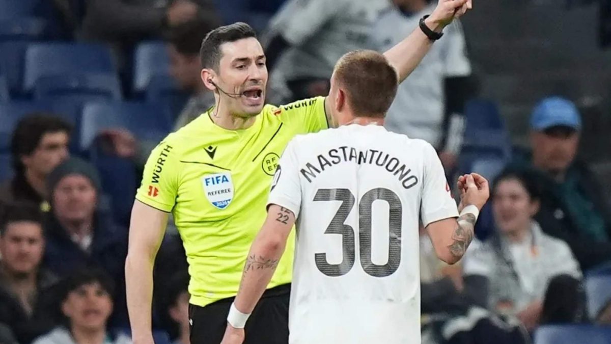 Franco Mastantuono, expelled at Real Madrid - Getafe