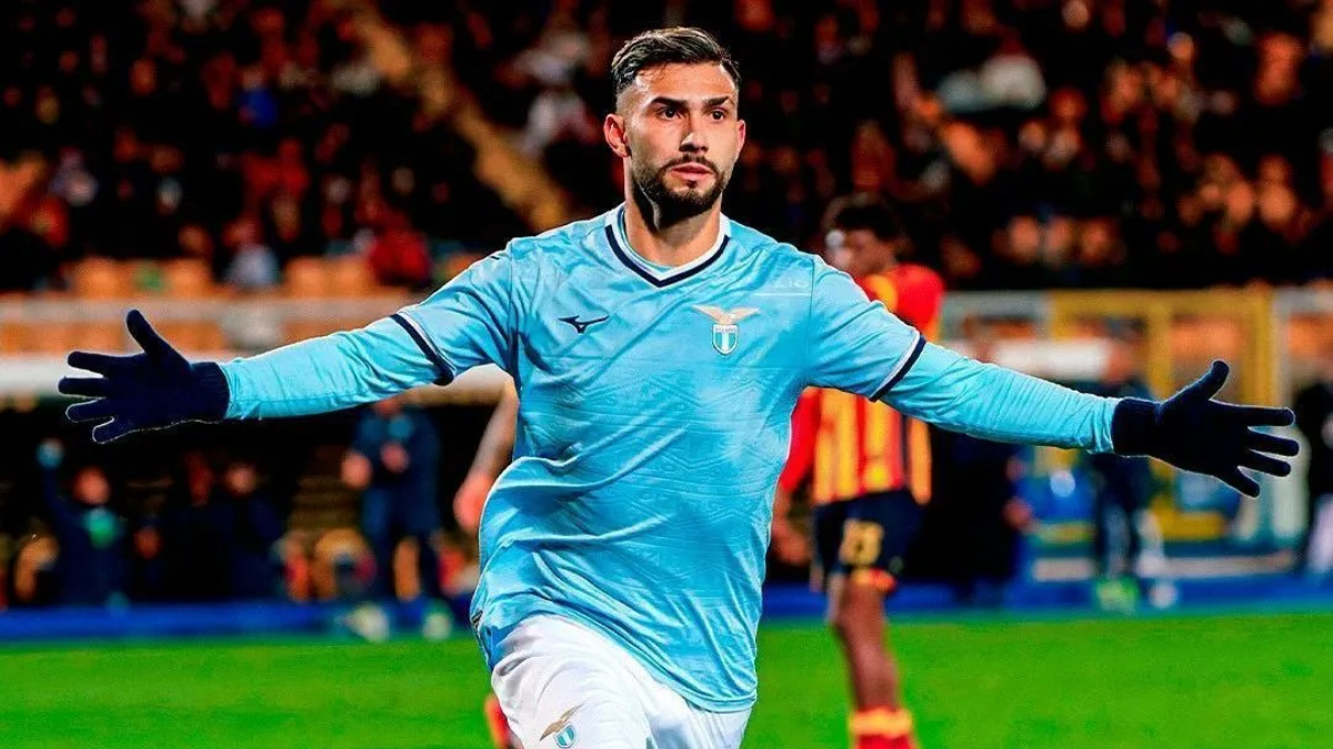 Taty Castellanos celebra un gol anotado con la Lazio