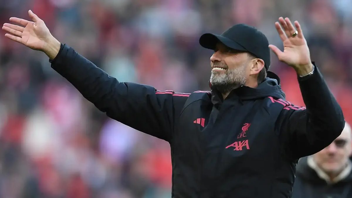 Jürgen Klopp celebra una victoria del Liverpool en Anfield