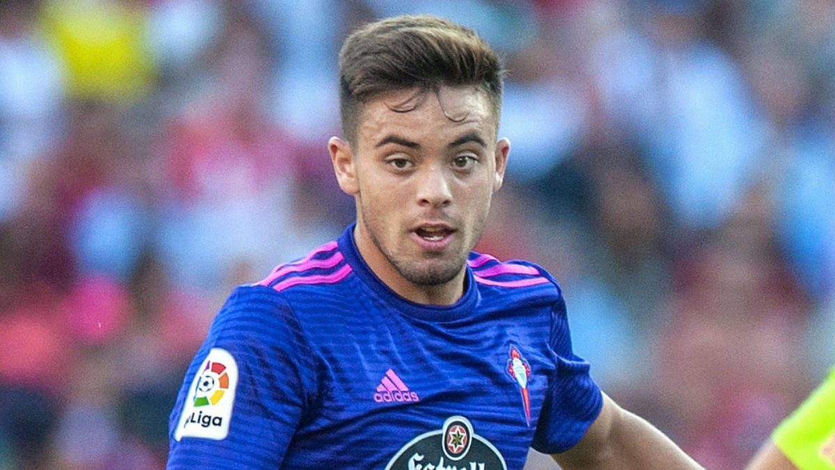 Fran Beltrán durante un partido con el Celta de Vigo