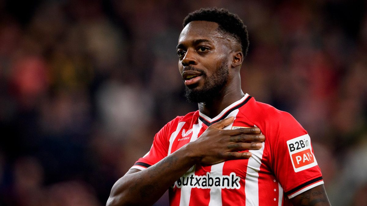 Iñaki Williams celebra un gol anotado con el Athletic Club