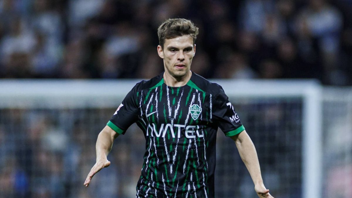 Aleix Febas during a match with Elche