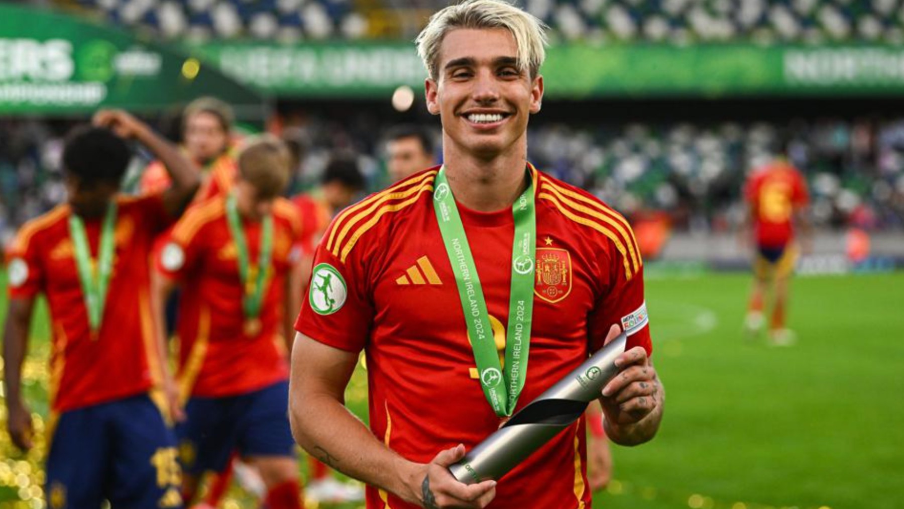 Iker Bravo es internacional sub-19 con España / UEFA