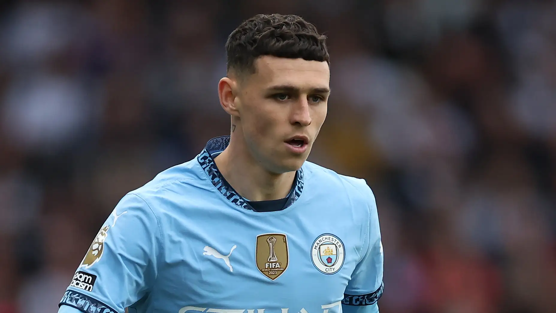 Foden jugando para el Manchester City