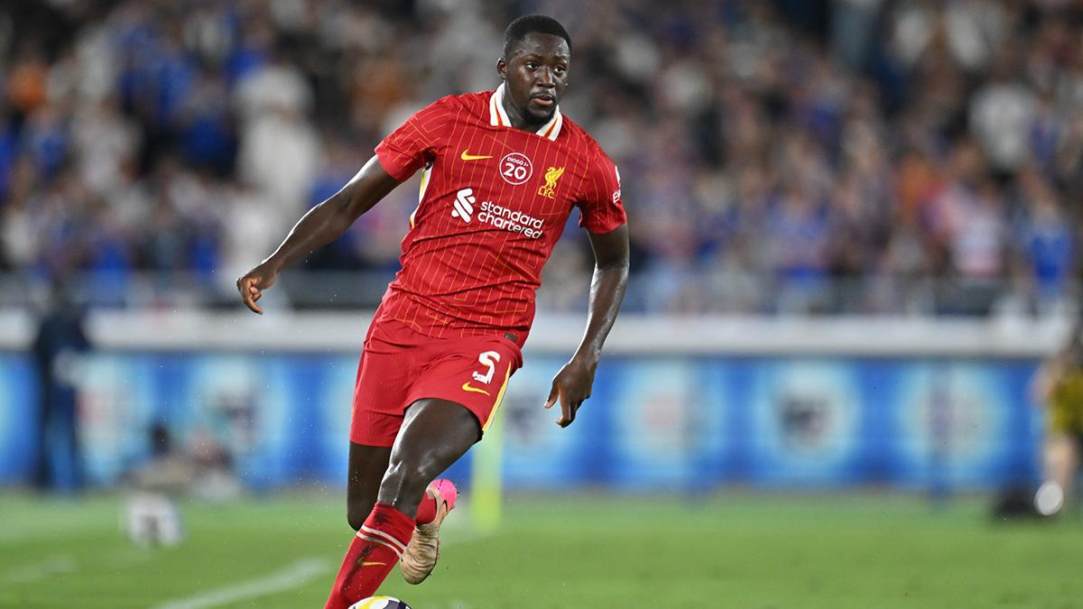 Konaté playing in Liverpool