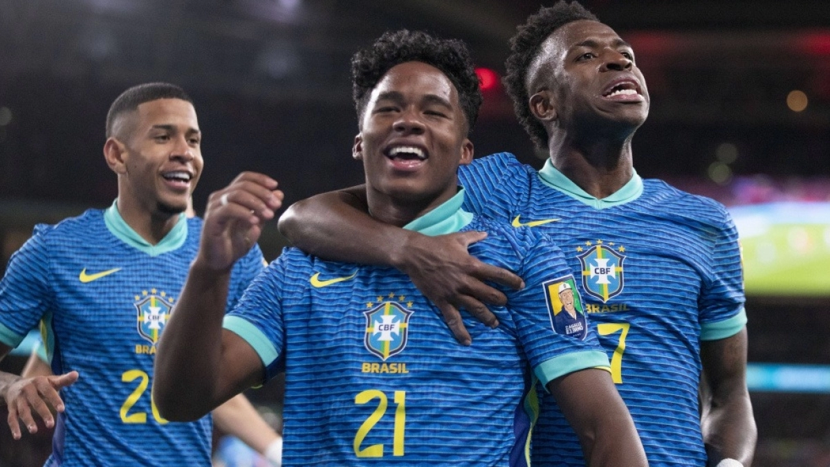 Endrick with the Brazil national team